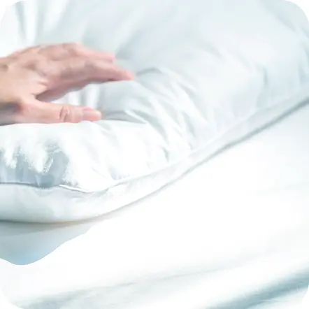 写真：ふんわりとした状態のふとん