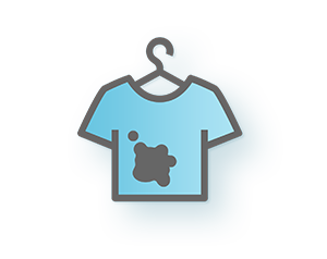 画像：しみのついたTシャツ