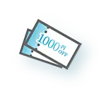 1000円クーポンイラスト