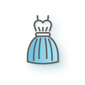 画像：ウェディング・カラードレス